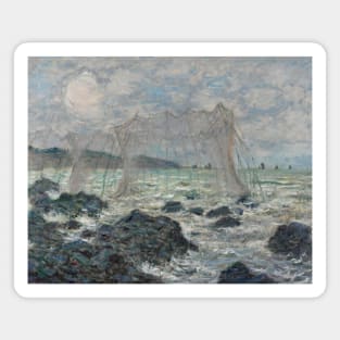 Fishing Nets at Pourville by Claude Monet Magnet